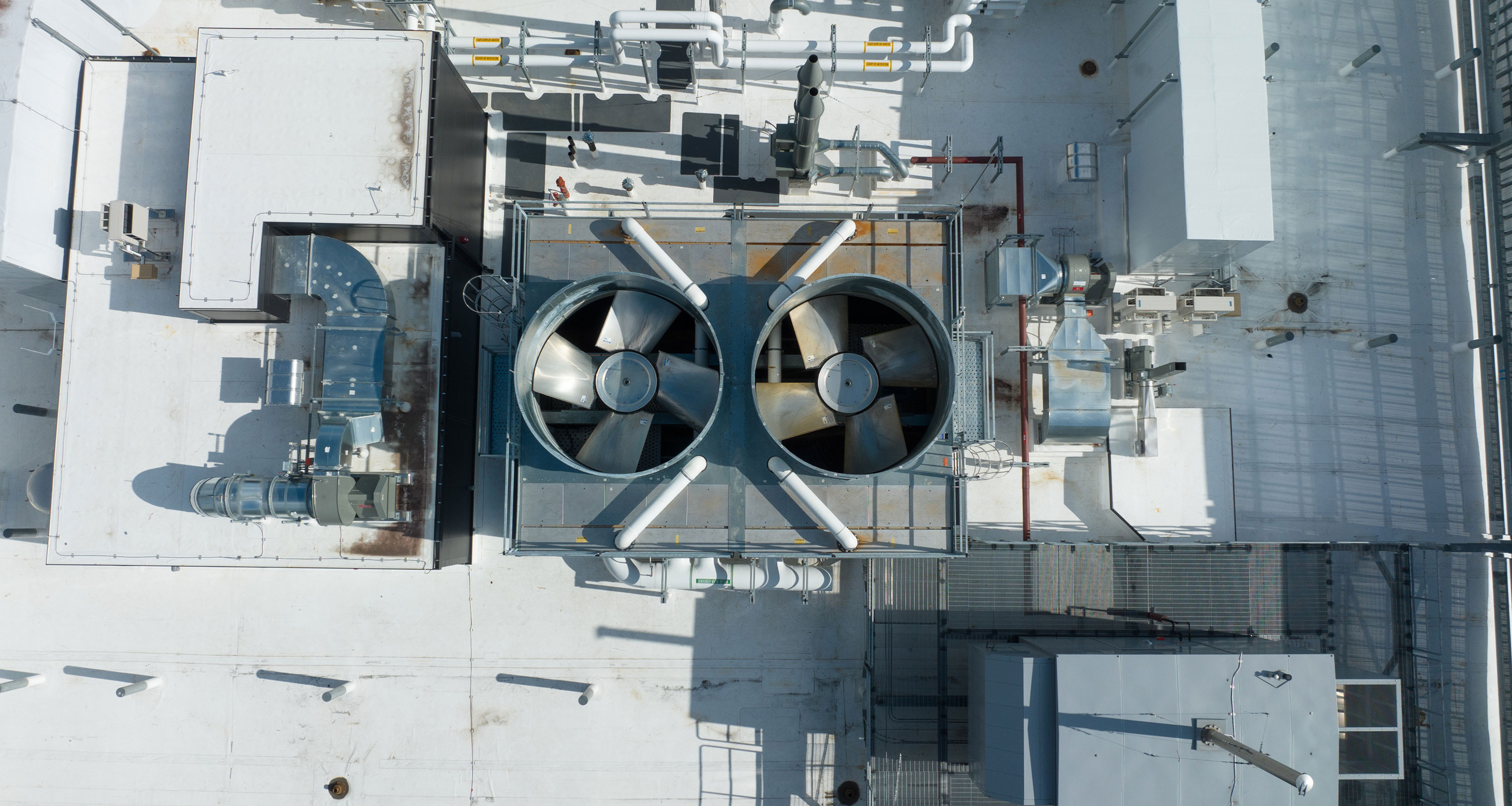 HVAC system on roof