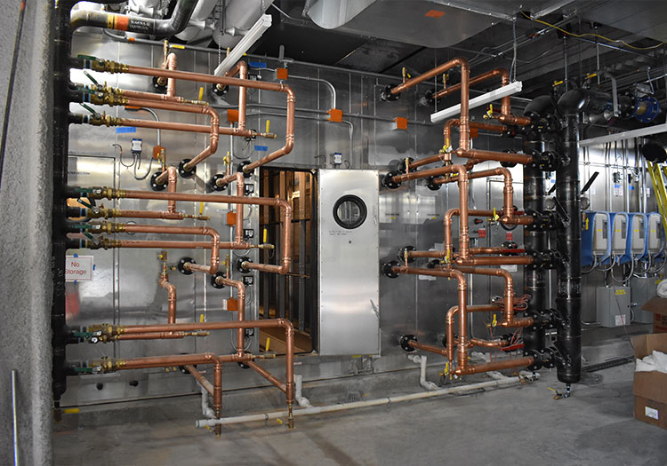 One Rogers St. and One Charles Park pipe system